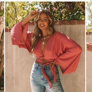 VICI Kimono tie top shirt